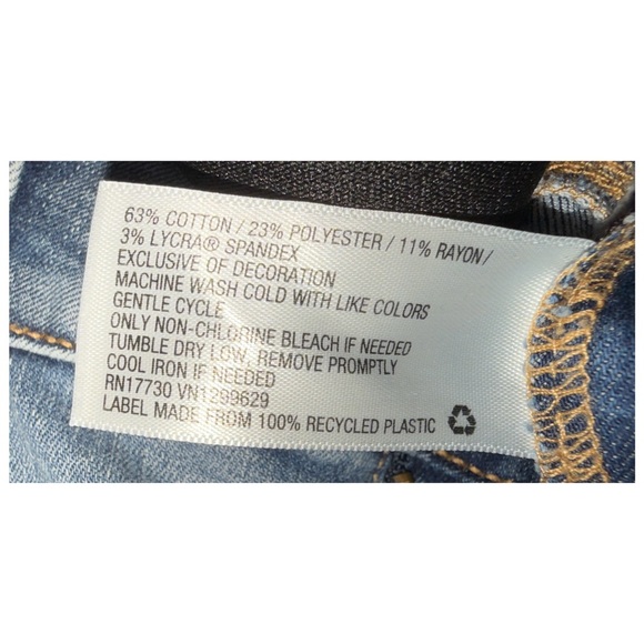 Knox Rose - Embroidered Side Stripe Jeans- Slim Fit - Boho Denim - Size 8 - Picture 4 of 5